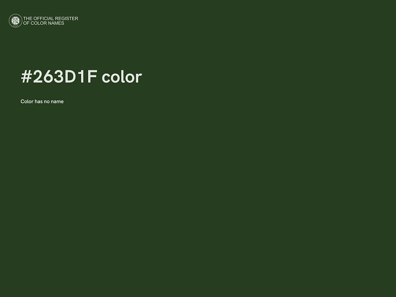 #263D1F color image