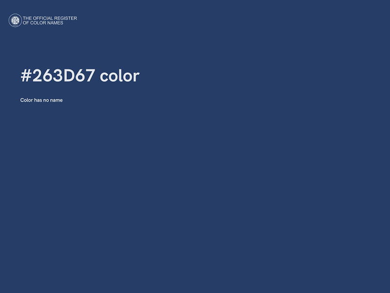 #263D67 color image