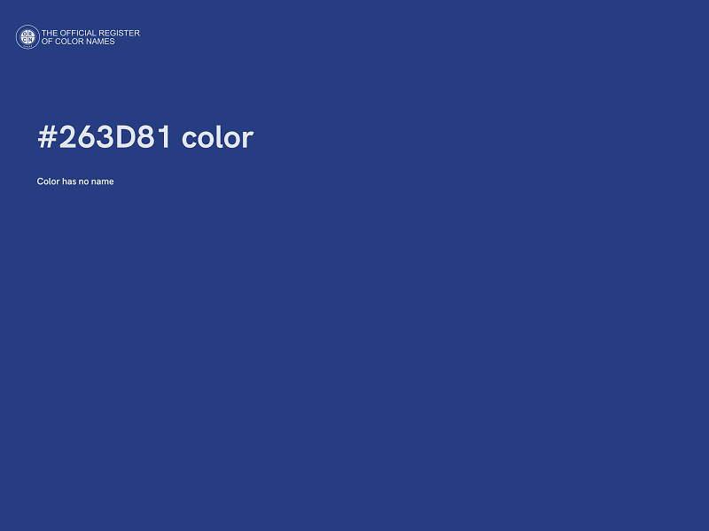 #263D81 color image