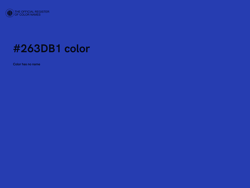 #263DB1 color image