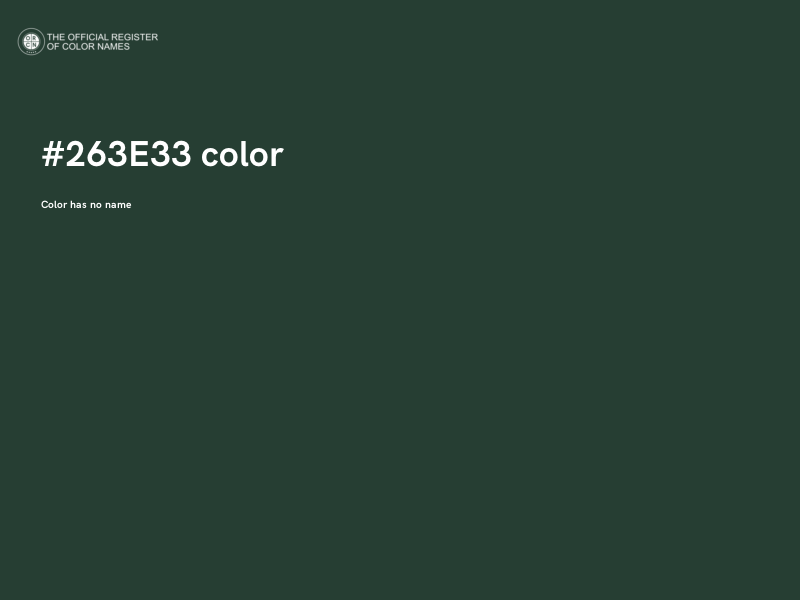 #263E33 color image