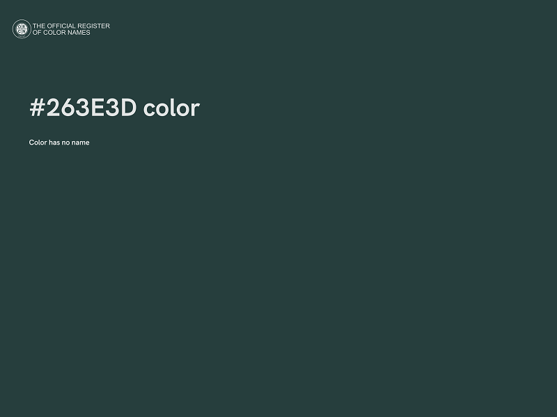 #263E3D color image