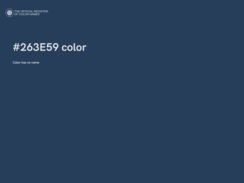 #263E59 color image