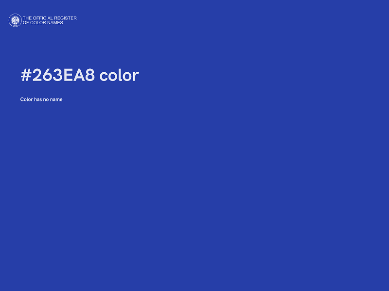#263EA8 color image
