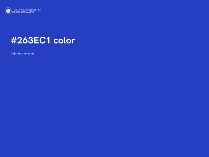 #263EC1 color image