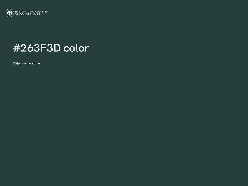 #263F3D color image