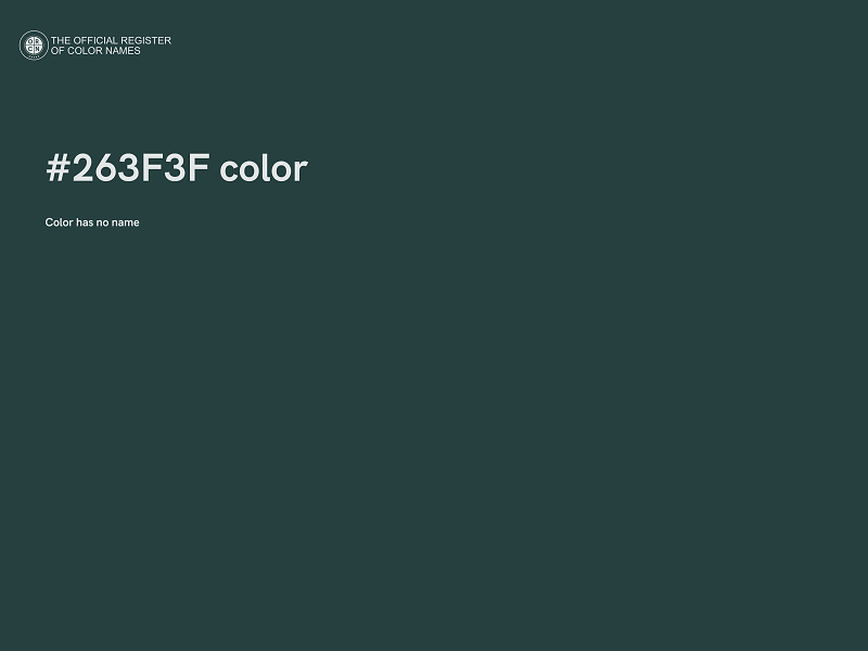 #263F3F color image