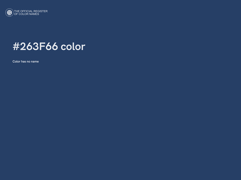 #263F66 color image