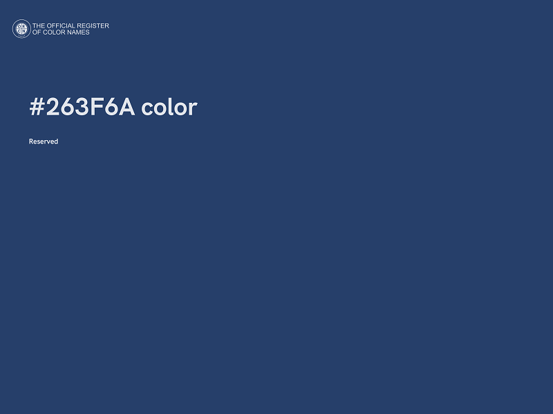 #263F6A color image