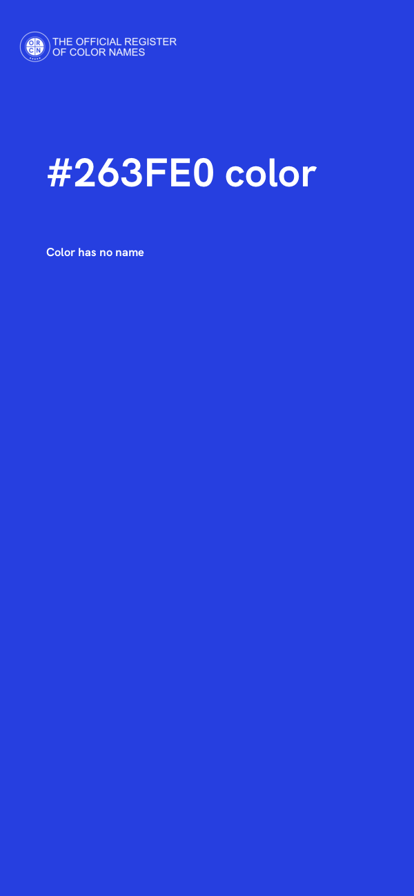 #263FE0 color image