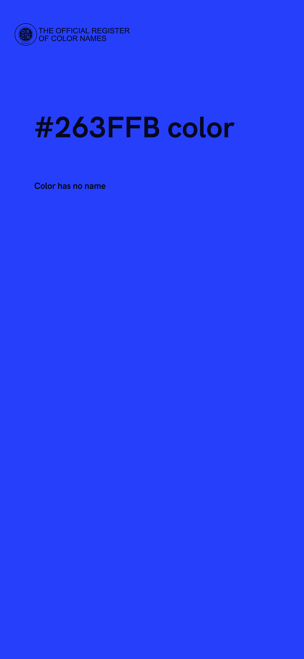 #263FFB color image