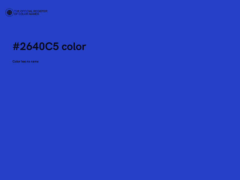 #2640C5 color image