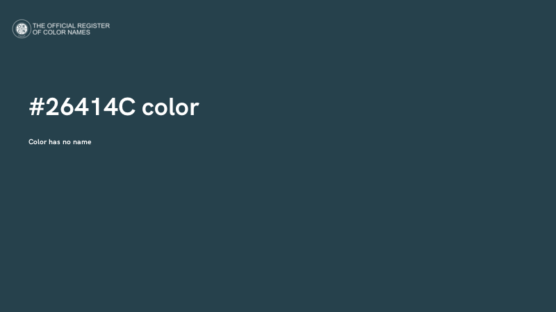 #26414C color image