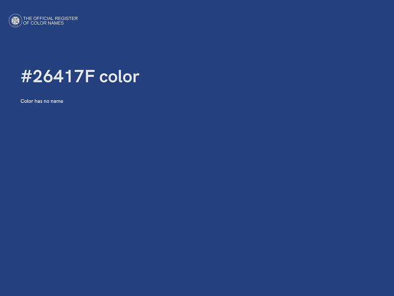 #26417F color image