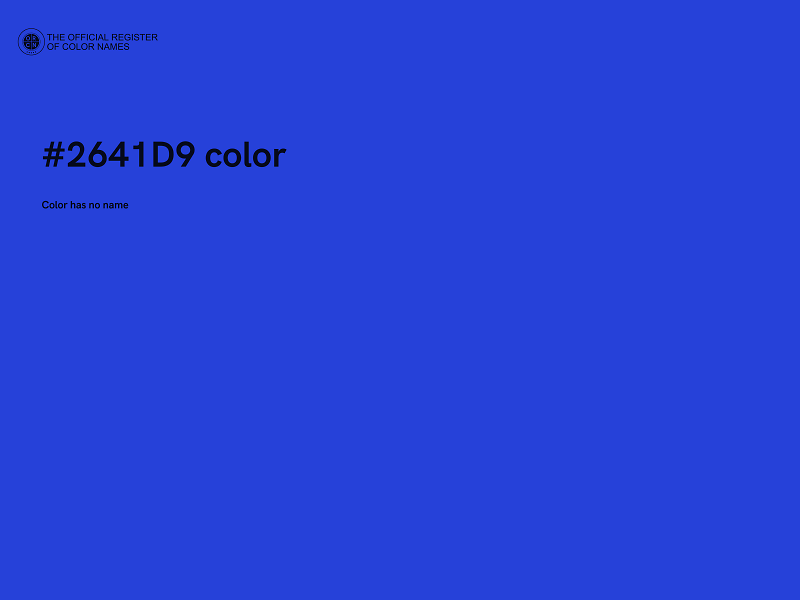 #2641D9 color image