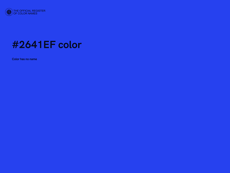 #2641EF color image