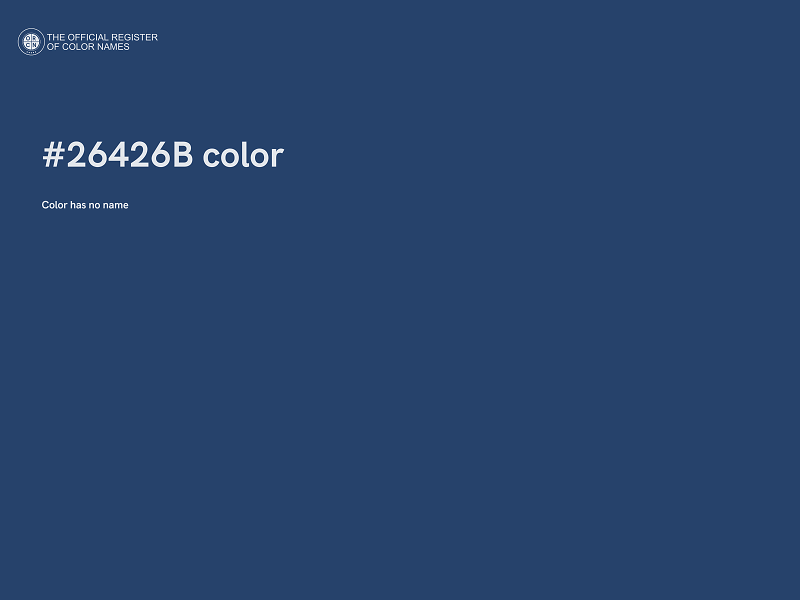 #26426B color image