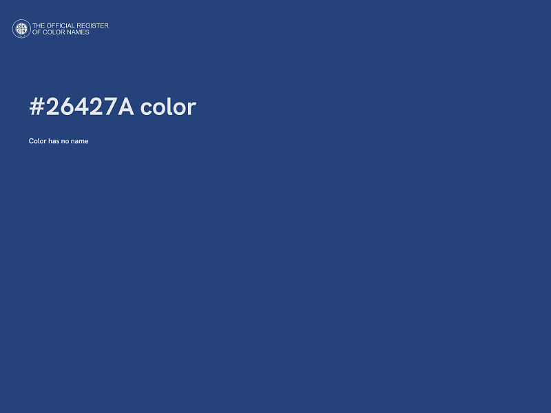 #26427A color image