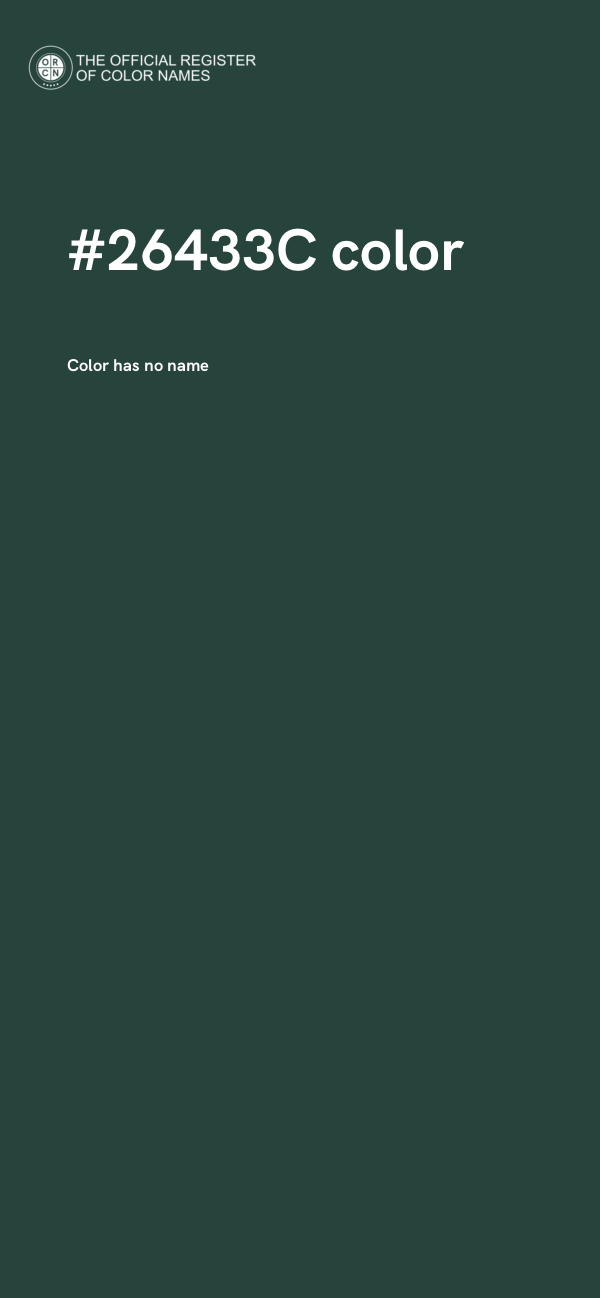 #26433C color image