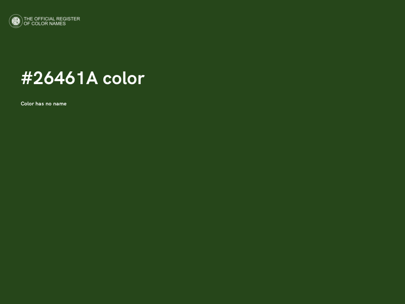 #26461A color image