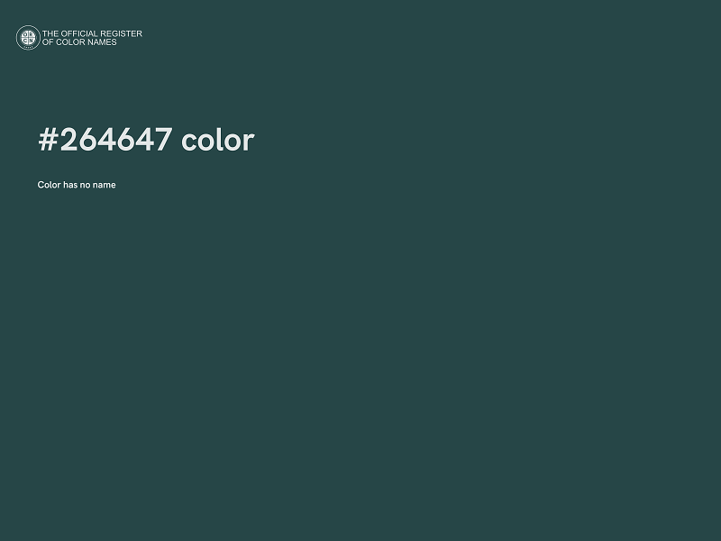 #264647 color image