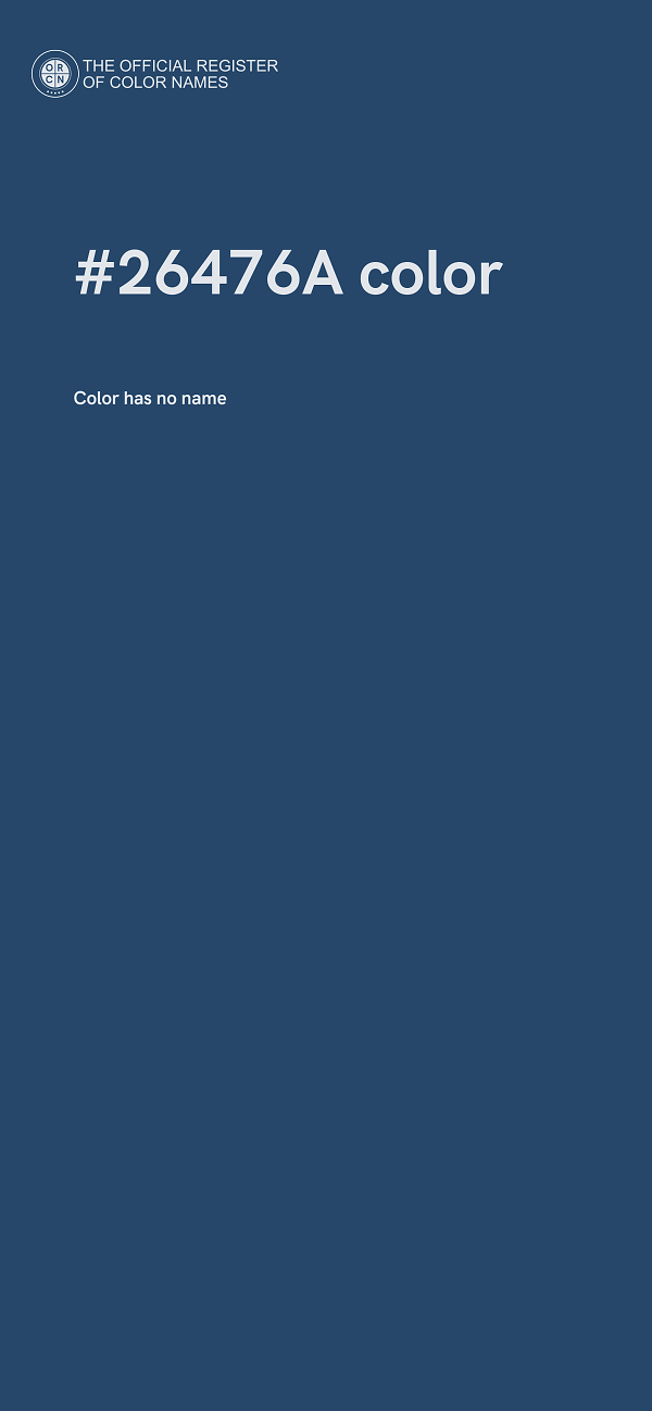 #26476A color image