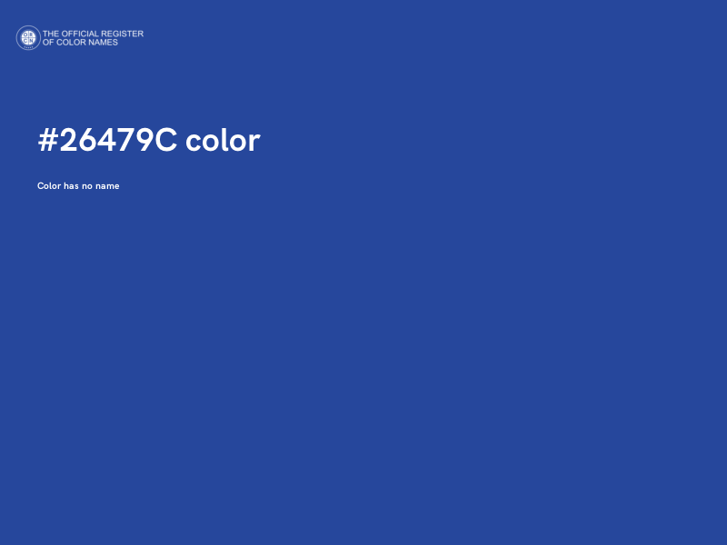 #26479C color image