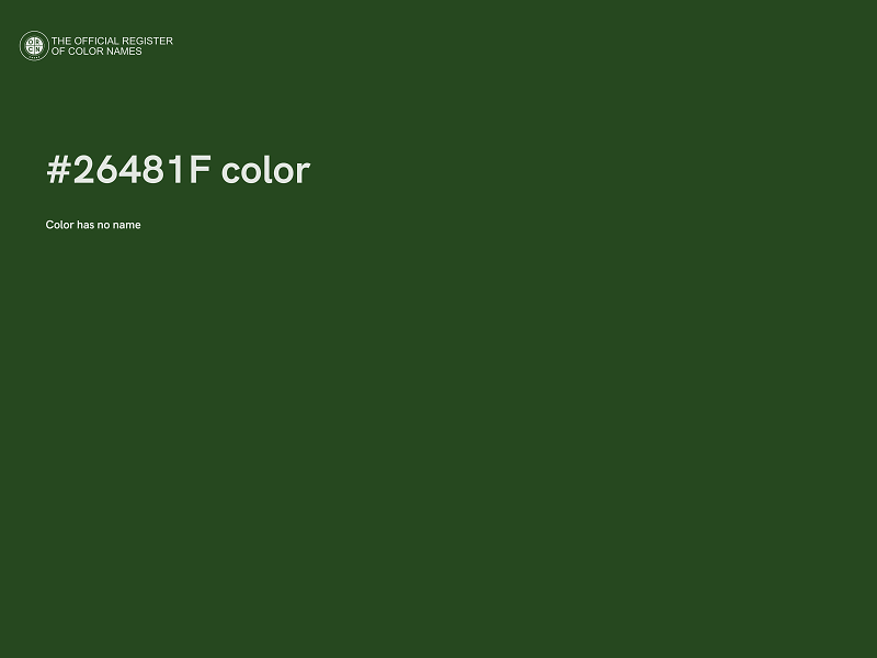 #26481F color image