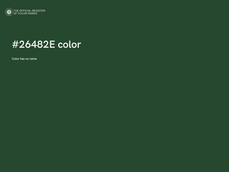 #26482E color image