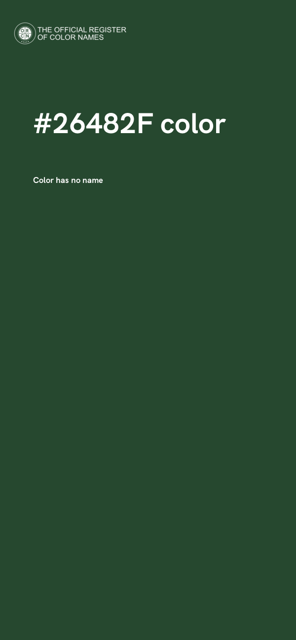 #26482F color image