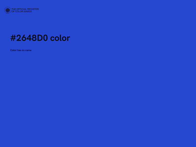 #2648D0 color image