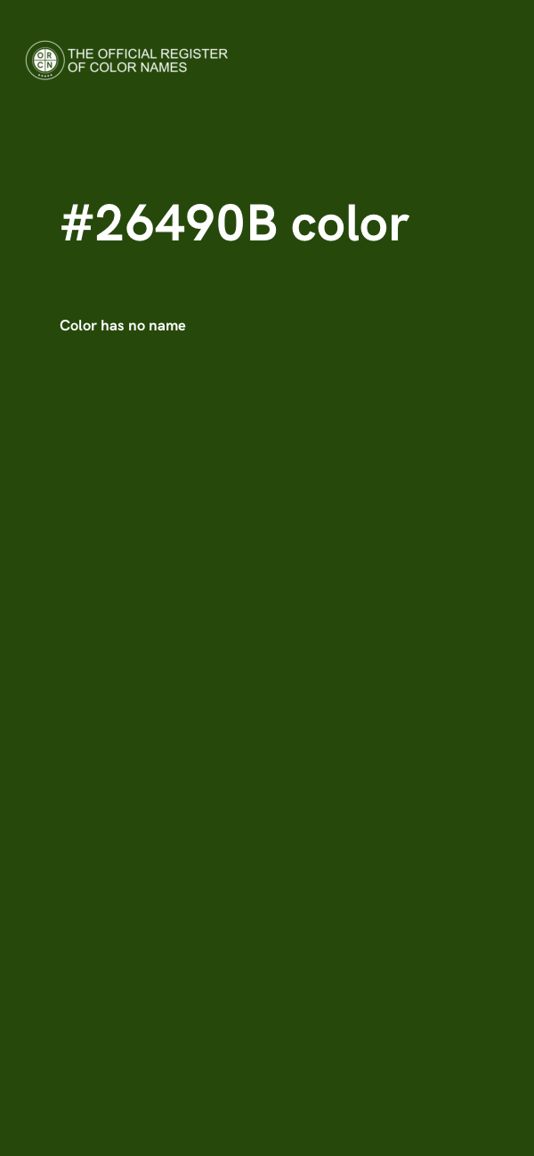 #26490B color image