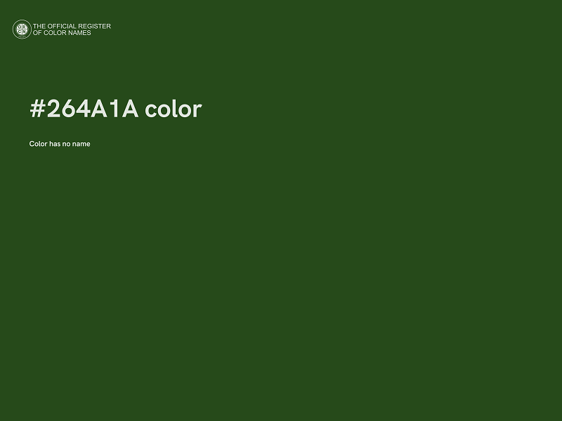 #264A1A color image