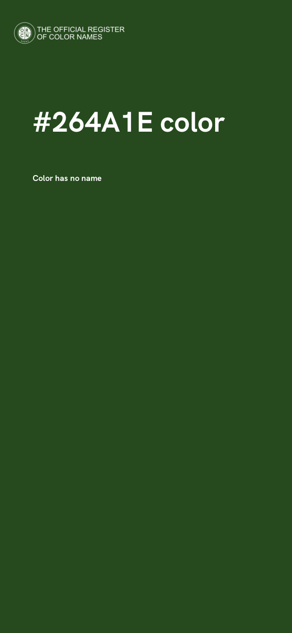 #264A1E color image