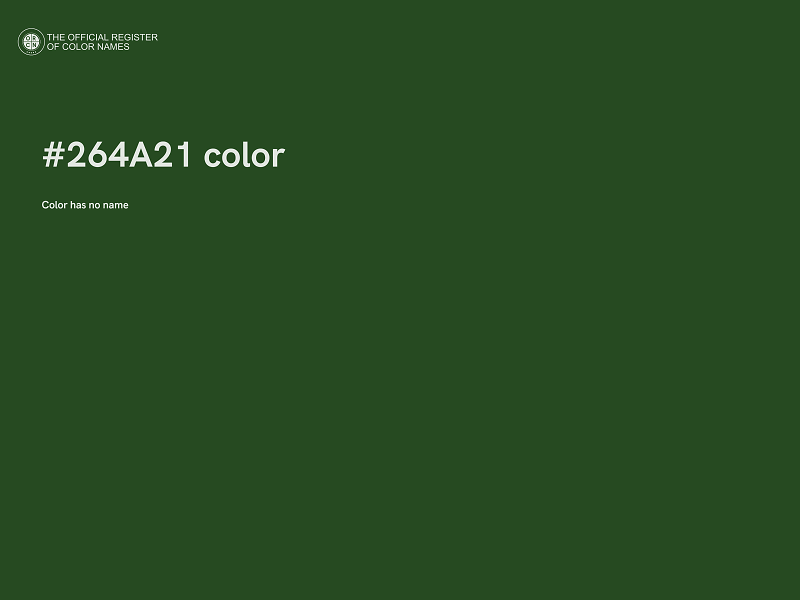 #264A21 color image
