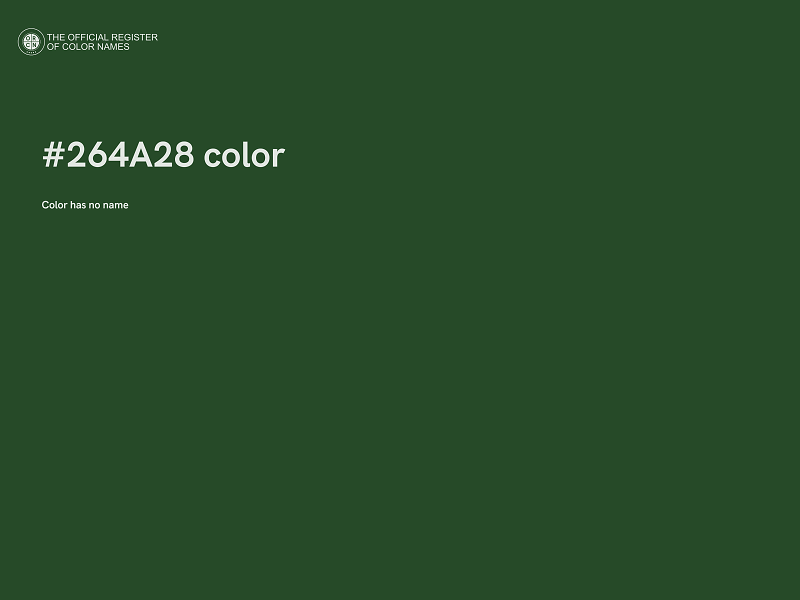 #264A28 color image