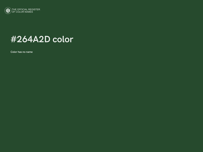 #264A2D color image