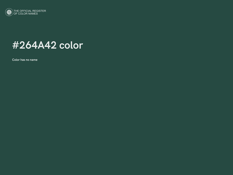 #264A42 color image