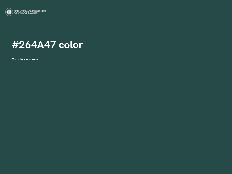#264A47 color image