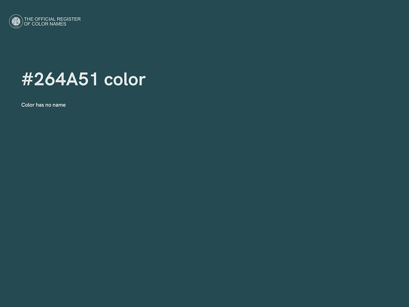 #264A51 color image