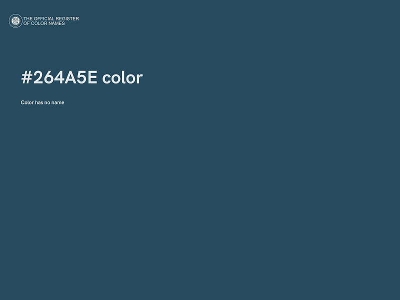 #264A5E color image