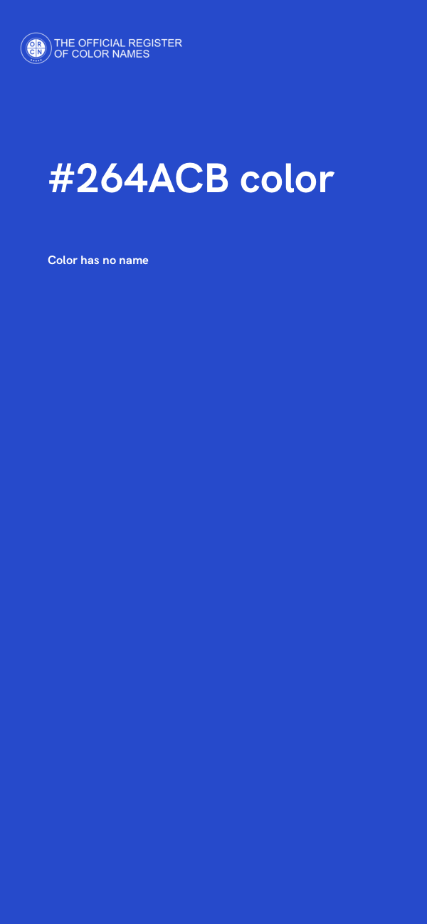 #264ACB color image