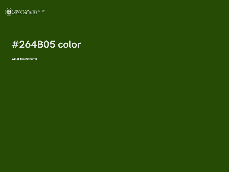 #264B05 color image