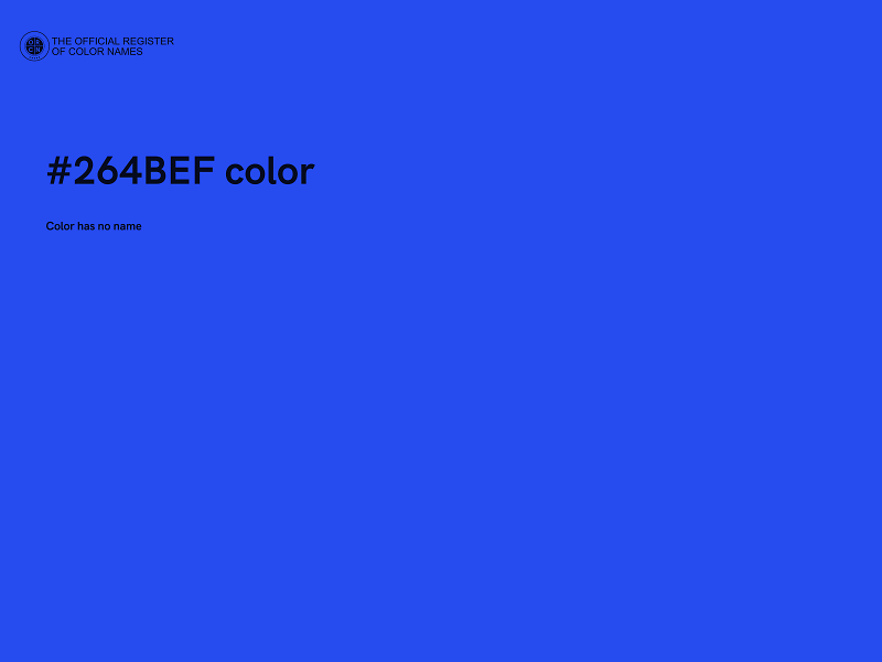 #264BEF color image