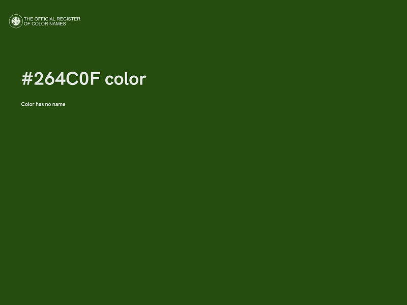 #264C0F color image