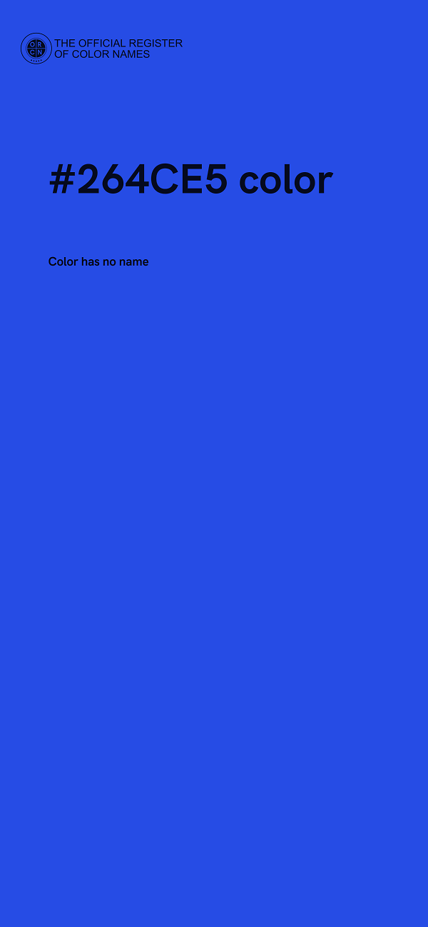 #264CE5 color image