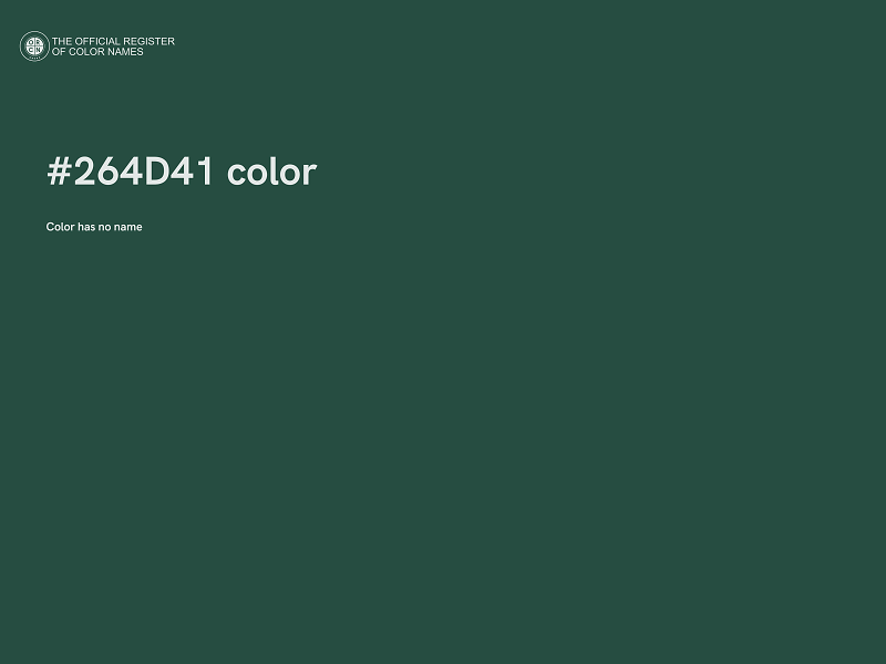 #264D41 color image