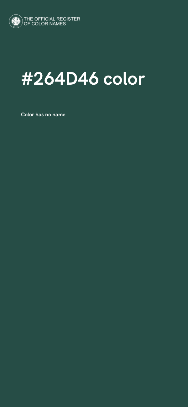 #264D46 color image