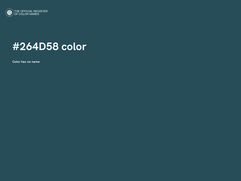 #264D58 color image