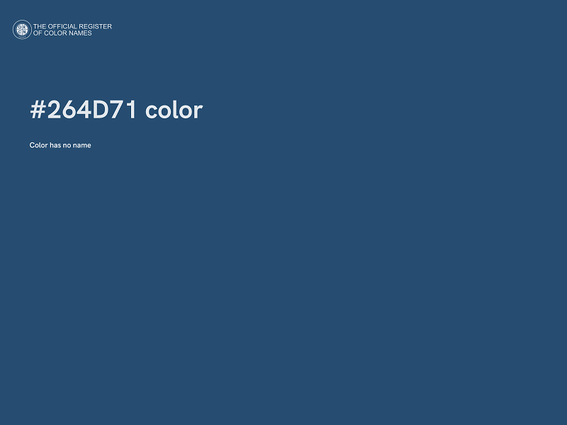 #264D71 color image